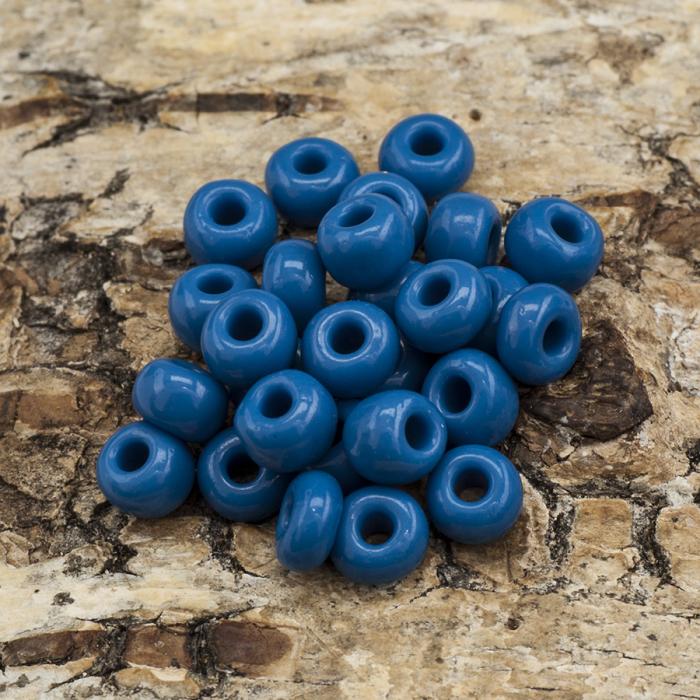 Seed Beads opak 5 mm, Mellanblå (20g)