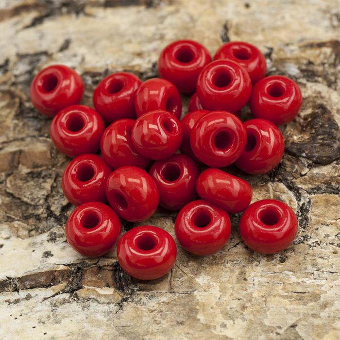 Seed Beads opak 5 mm, Röd (20g)