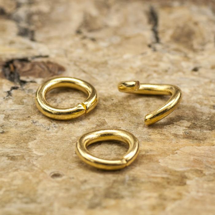 Ring öppningsbar 5 mm, Rödguldfärg (50st)