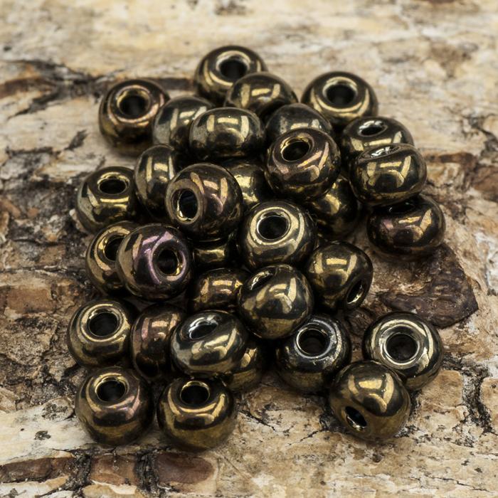 Seed Beads Metallic 5 mm, Brunmulti (20g)