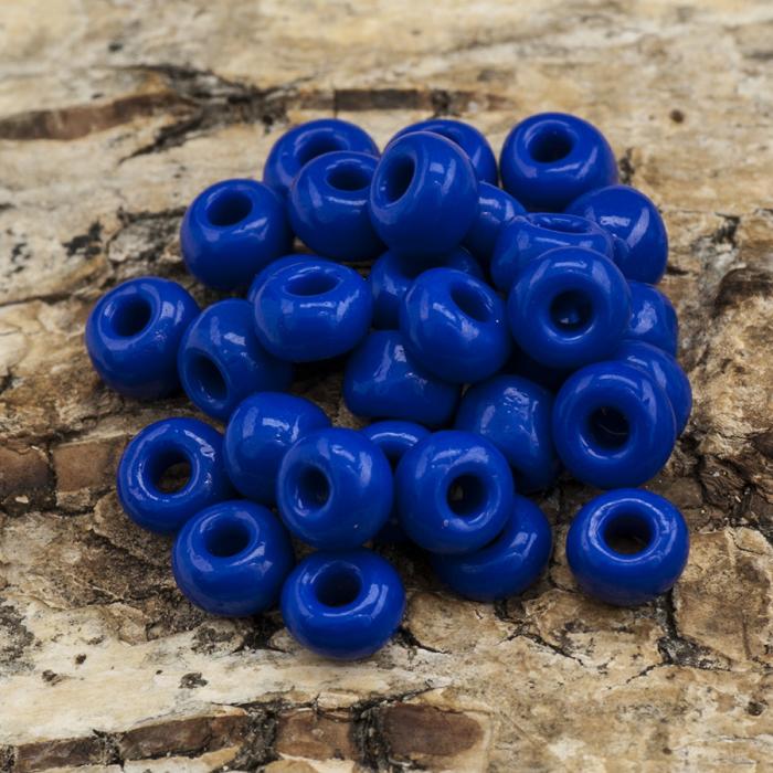 Seed Beads opak 5 mm, Blå (20g)
