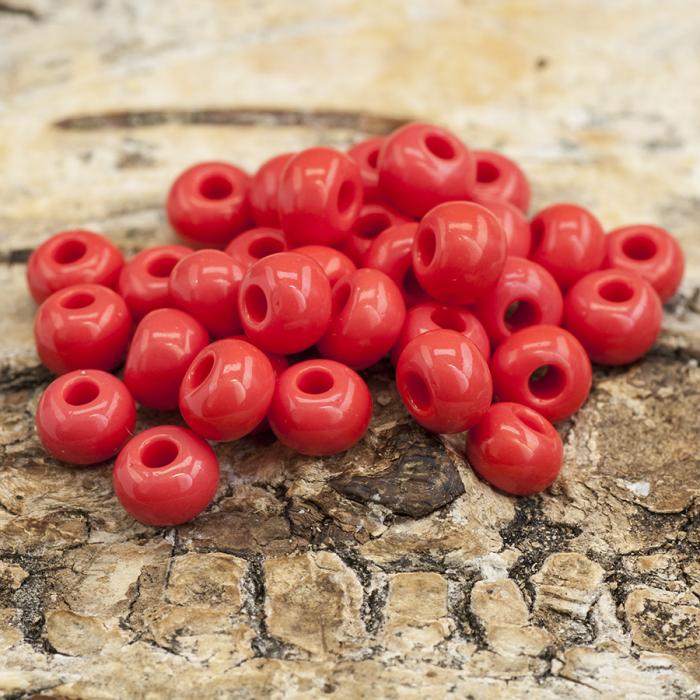 Seed Beads Opak 5 mm, Ljusröd (20g)