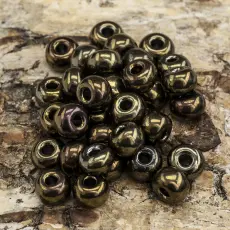 Seed Beads Metallic 5 mm, Brunmulti (20g)