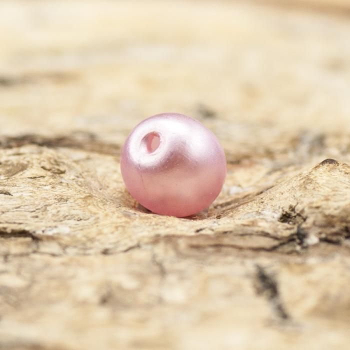 Vaxad glaspärla 4 mm, Färgmix (60st)