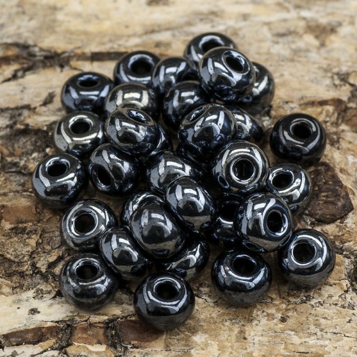 Seed Beads metallic 5 mm, Hematit (20g)