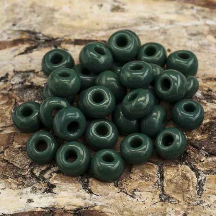 Seed Beads opak 5 mm, Mörkgrön (20g)