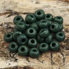 Seed Beads opak 5 mm, Mörkgrön (20g)
