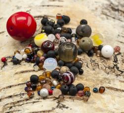 Glaspärla Rund 4-20 mm, Färgmix (20g)