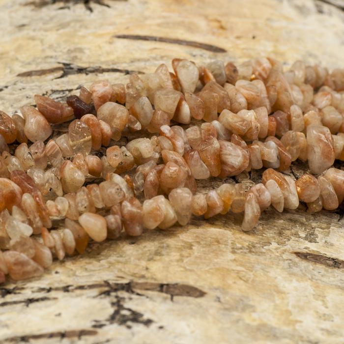 Karneol Chip 1-6 mm, Rödvit (ca 50st)