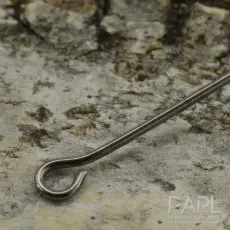 Hattnål med ring 50x0,7 mm, Svart (50st)