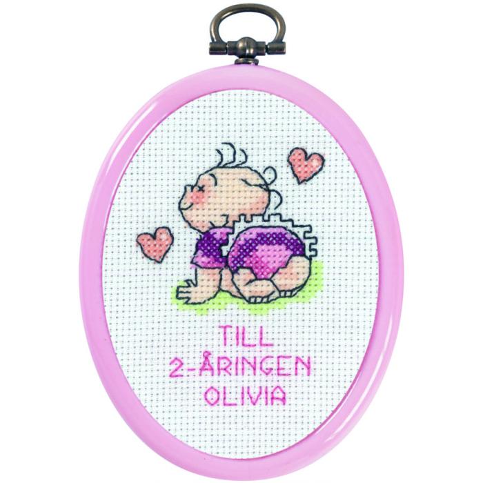 Broderikit Födelsedagsminne - Olivia