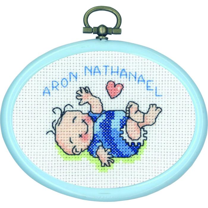 Broderikit Namntavla - Aron