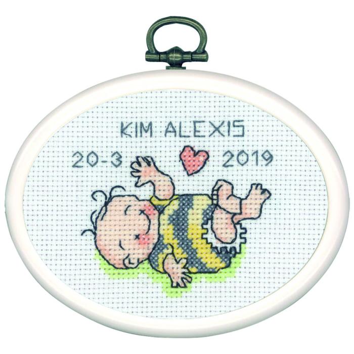 Broderikit Födelseminne - Kim