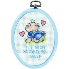 Broderikit Födelsedagsminne - Aron