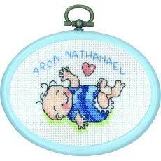 Broderikit Namntavla - Aron