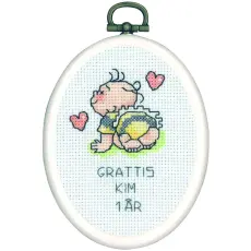 Broderikit Födelsedagsminne - Kim