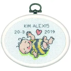 Broderikit Födelseminne - Kim