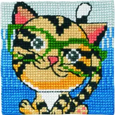 Barnbroderi - Tiger