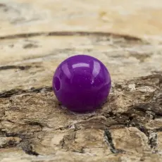 Rund, fluorescerande akrylpärla 6 mm, Lila (30st)