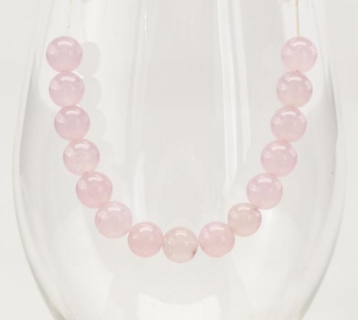 Pärla Malaysia jade 8 mm, Ljusrosa (5st)
