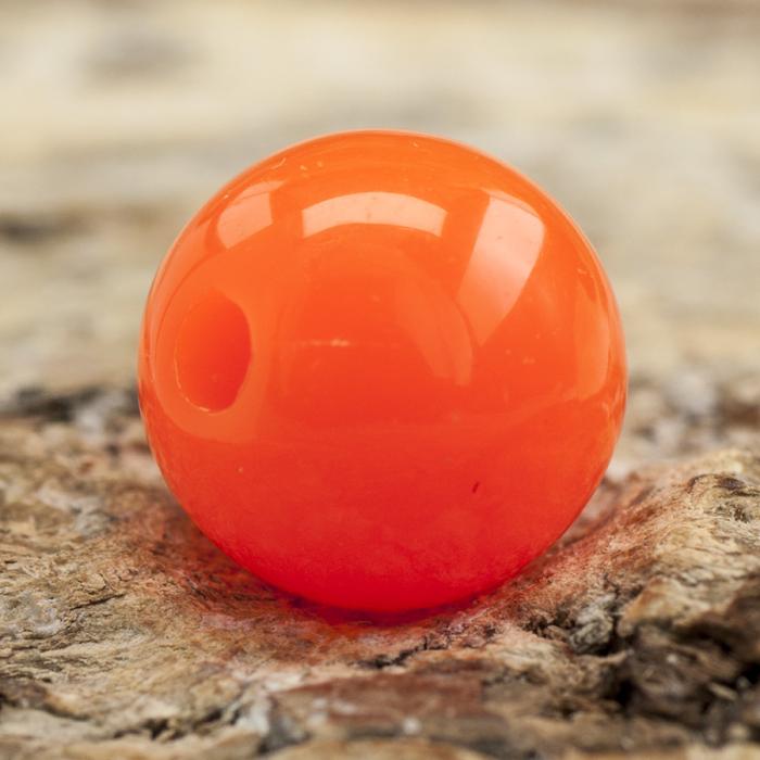 Rund akrylpärla 8 mm, Orange (30st)