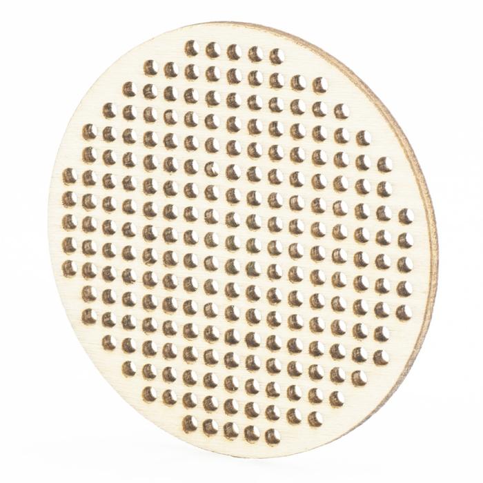 Träplatta för broderi rund 64x2mm (st)