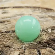 Rund, fluorescerande akrylpärla 6 mm, Turkos (30st)
