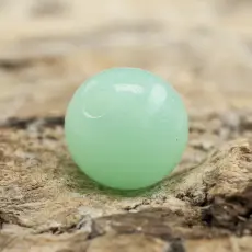 Rund, fluorescerande akrylpärla 5 mm, Turkos (50st)