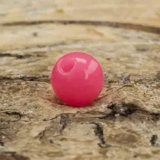Rund, fluorescerande akrylpärla 5 mm, Rosa (50st)