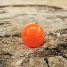 Rund, fluorescerande akrylpärla 5 mm, Orange (50st)