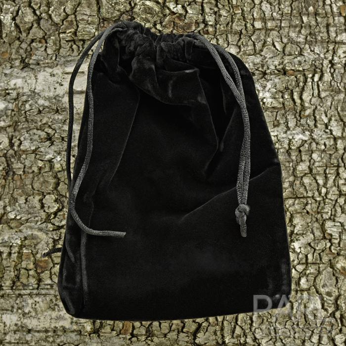 Tygpåse sammet 12x16 cm, Svart (st)