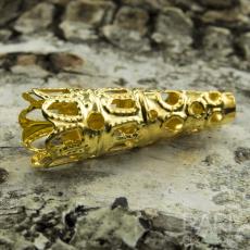 Pärlhållare Kon 8x22 mm, Guldfärg (20st)