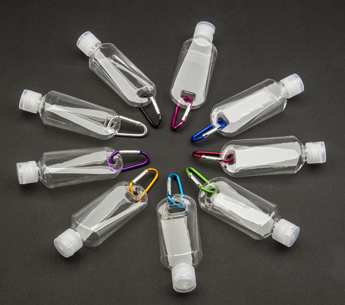 Plastflaska med nyckelring 50 ml (st)
