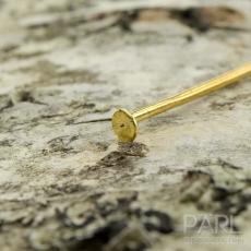 Hattn&aring;l 50x0,7 mm, Guldf&auml;rg (50st)