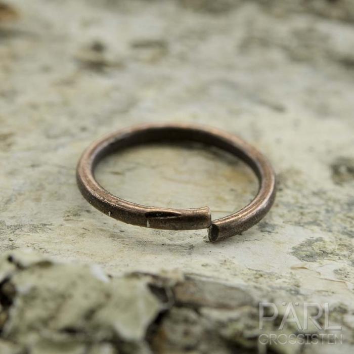 Ring öppningsbar 10 mm, Antikkoppar (25st)