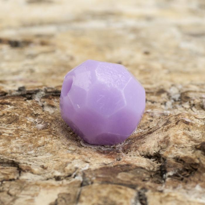 Akrylpärla facetterad opak 6 mm, Lila (50st)