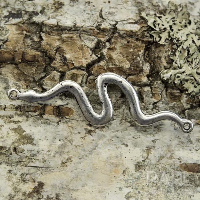Connector Orm 50x15 mm, Antiksilver (st)