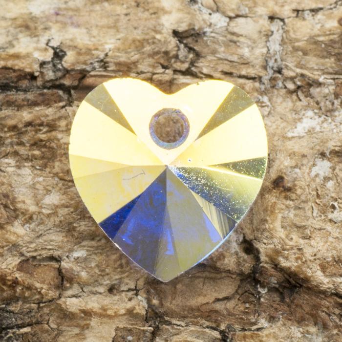 Swarovski hjärta10 mm, Crystal AB (st)