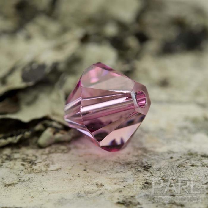 Swarovski bicone 6 mm, Rose (4st)