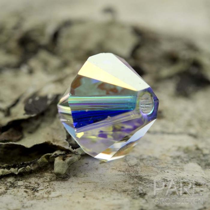 Swarovski bicone 8 mm, Crystal AB (2st)