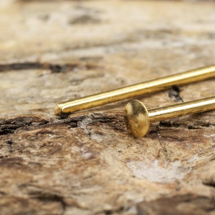 Hattnål 28x0,7 mm, Guldfärg (50st)
