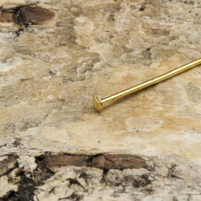 Hattnål 25x0,7 mm, Guldfärg (40st)