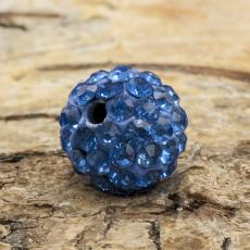 Shamballapärla strass/polymer 10 mm, Ljusblå (st)