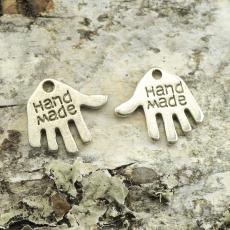 Berlock "Hand Made", Antiksilver (20st)