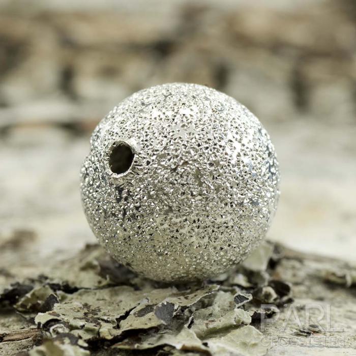 Stardustpärla metall 12 mm, Silverfärg (st)