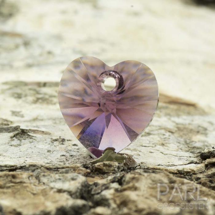 Swarovski hjärta 10 mm, Ametist (st)