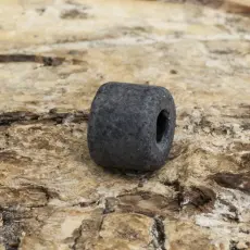 Keramikpärla Pelare 6x5 mm, Gråblå (20st)