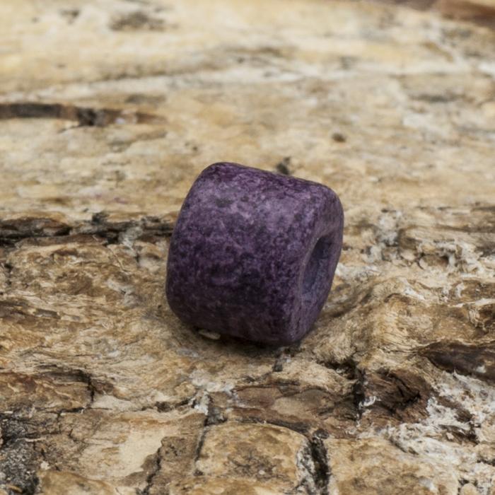Keramikpärla Pelare 6x5 mm, Lila (20st)
