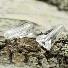 Glaspärla Cone 12 mm, Klar (5st)