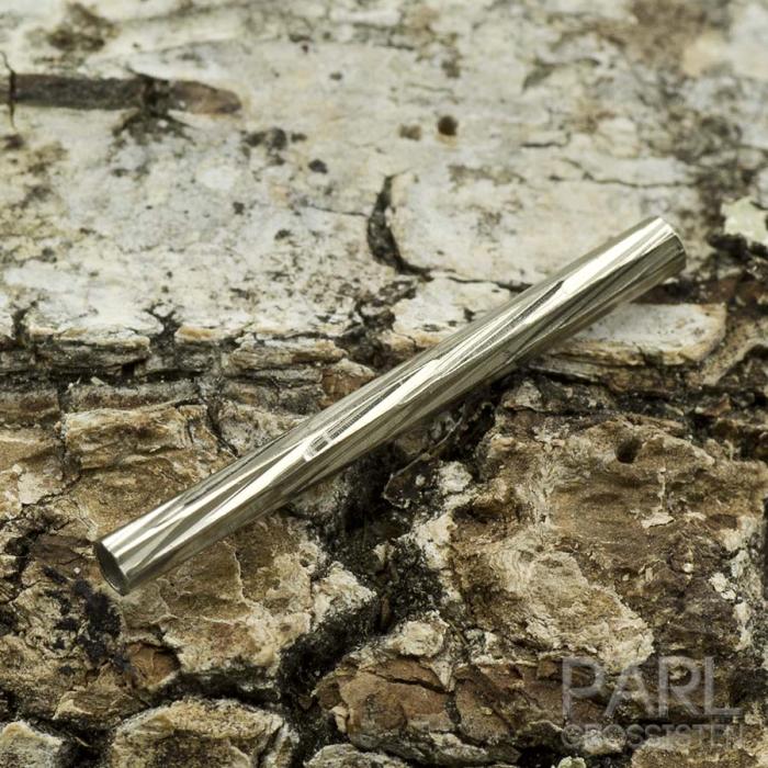 Mellandel rakt rör 25x2 mm, Platinafärg (10st)